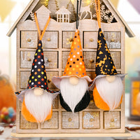 HKM-711763 Halloween Decorative Small Faceless Doll Pendant - Rudolf Design