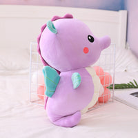 HKM-711763 Large Plush Toy Angel Seahorse Doll Pillow - Super Soft Crystal Fabric with PP Cotton Filler