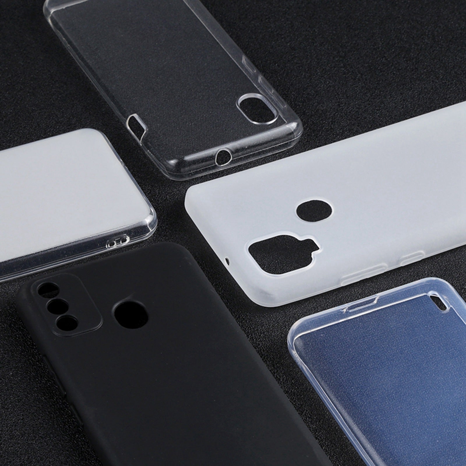 HKM-711891 Pudding Black TPU Back Cover Case for Ulefone Armor 8 - Convenient and Portable Design