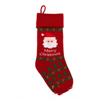 HKM-712083 Jacquard Knitted Christmas Gift Bag - Festive Designs with Various Characters and Colors