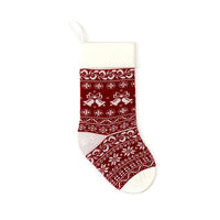 HKM-712083 Jacquard Knitted Christmas Gift Bag - Festive Designs with Various Characters and Colors