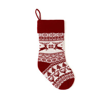 HKM-712083 Jacquard Knitted Christmas Gift Bag - Festive Designs with Various Characters and Colors