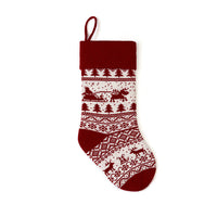 HKM-712083 Jacquard Knitted Christmas Gift Bag - Festive Designs with Various Characters and Colors
