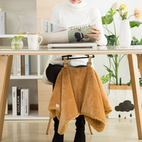 HKM-712211 Electric Flannel Blanket for Office Use - USB Heated Shawl and Foot Warmer