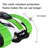 HKM-712211 Mini Crawler Remote Control Stunt Car, Electric Toy for Indoor and Outdoor Fun