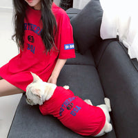 HKM-712403 Matching Pet and Parent Short Sleeve T-Shirts in Various Colors and Sizes