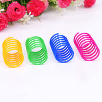 HKM-712403 Plastic Spring Cat Toy Interactive Play Ball