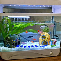 HKM-712467 Pineapple House Aquarium Decoration for Fish Tank, Resin Material, 13 Height