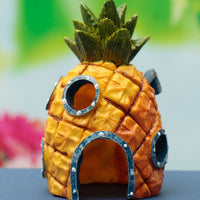 HKM-712467 Pineapple House Aquarium Decoration for Fish Tank, Resin Material, 13 Height