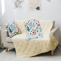 HKM-712467 Thickened Crystal Velvet Dual-Purpose Pillow and Blanket for Car and Sofa