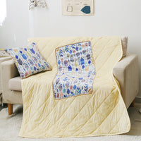 HKM-712467 Thickened Crystal Velvet Dual-Purpose Pillow and Blanket for Car and Sofa