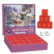 HKM-712595 24-Grid Countdown Calendar Puzzle Box for Teens - Fun Decompression Toy