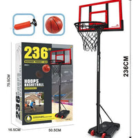 HKM-712595 Mini Portable Stand Basketball Hoop Set with Inflatable PVC Ball for Kids
