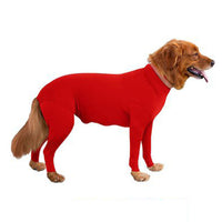 HKM-712595 Thick Acrylic Fiber Dog Jumpsuit for Medium to Large Dogs - Stylish Pajamas for Warmth and Comfort