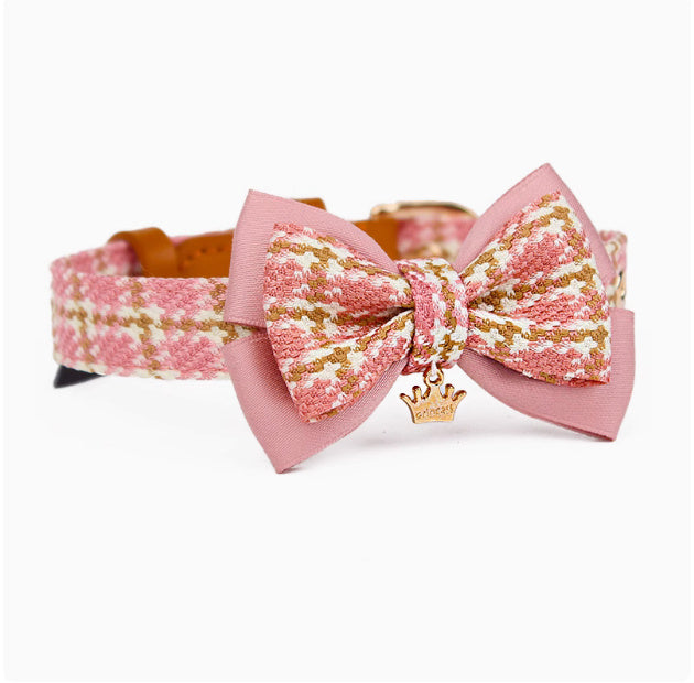 HKM-712659 Pet Tie Ornament with Hand-Holding Rope for Dogs - Available in Green, Red, and Pink Colors