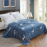 HKM-712787 Cozy Coral Fleece Yoga Blanket in Soft Flannel Material