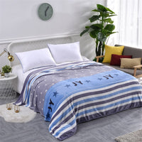 HKM-712787 Cozy Coral Fleece Yoga Blanket in Soft Flannel Material