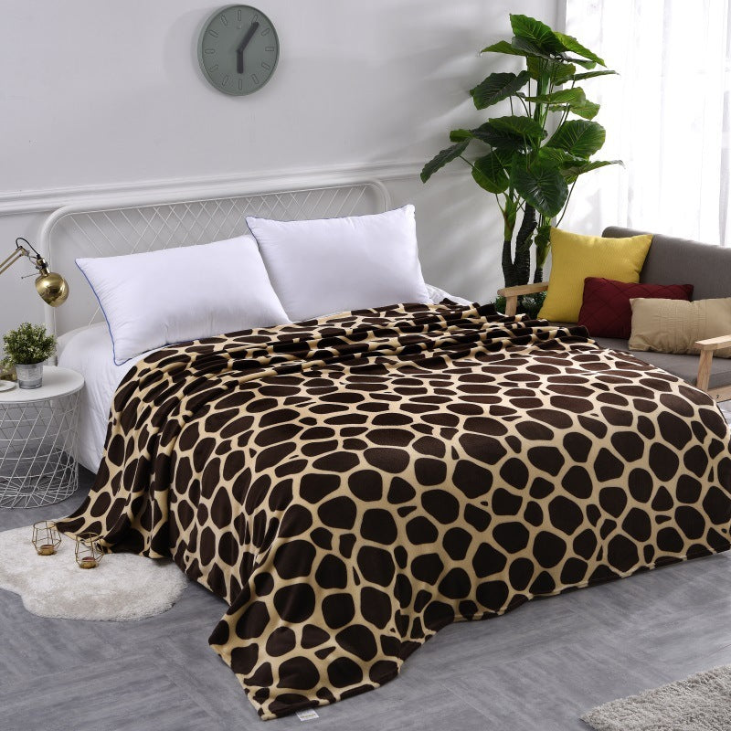 HKM-712787 Cozy Coral Fleece Yoga Blanket in Soft Flannel Material