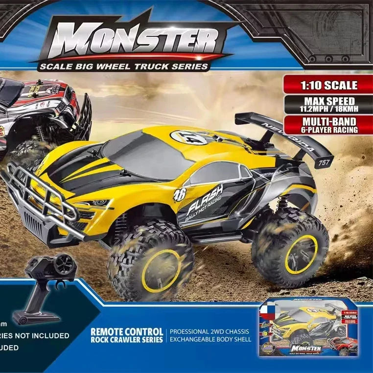 HKM-712787 Remote Control 1/10 Scale Off-Road Rock Climber Car with 18km/h Speed and Four-Wheel Drive