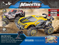 HKM-712787 Remote Control 1/10 Scale Off-Road Rock Climber Car with 18km/h Speed and Four-Wheel Drive