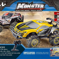 HKM-712787 Remote Control 1/10 Scale Off-Road Rock Climber Car with 18km/h Speed and Four-Wheel Drive