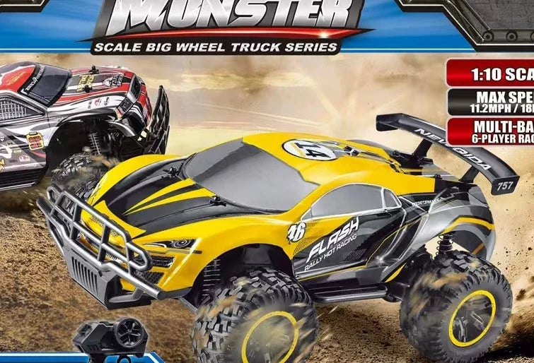 HKM-712787 Remote Control 1/10 Scale Off-Road Rock Climber Car with 18km/h Speed and Four-Wheel Drive