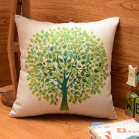 HKM-712851 Cotton and Linen Pastoral Pillowcase with Three-Dimensional Hollow Filling, 45cm