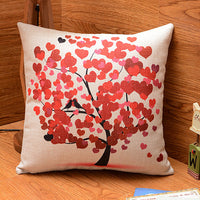 HKM-712851 Cotton and Linen Pastoral Pillowcase with Three-Dimensional Hollow Filling, 45cm