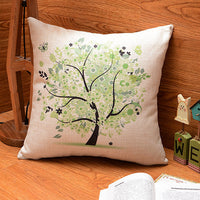 HKM-712851 Cotton and Linen Pastoral Pillowcase with Three-Dimensional Hollow Filling, 45cm