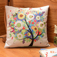 HKM-712851 Cotton and Linen Pastoral Pillowcase with Three-Dimensional Hollow Filling, 45cm