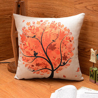 HKM-712851 Cotton and Linen Pastoral Pillowcase with Three-Dimensional Hollow Filling, 45cm