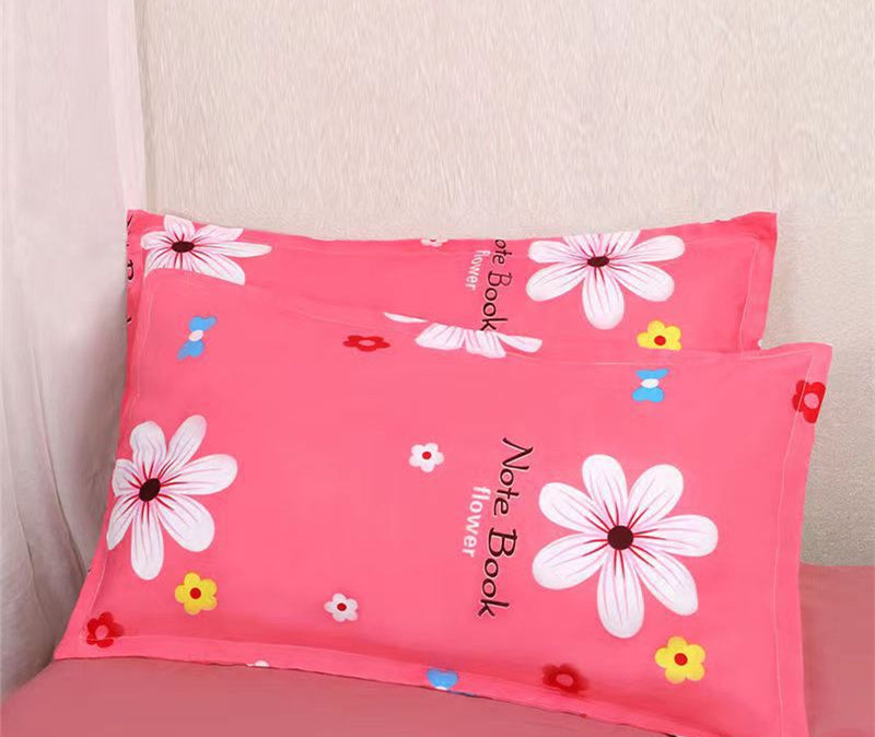 HKM-712915 Brushed Polyester Pillowcases - Skin-Friendly Wedding Collection, Set of 2 in Red