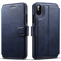 HKM-713043 Slim PU Leather Clamshell Case for iPhone Models