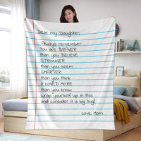 HKM-713107 Family Letter Flannel Blanket - Multiple Sizes in Soft Polyester