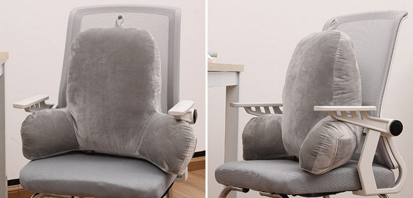 HKM-713171 Office Back Cushion Pillowcase Plush Filling, 55x42x20cm, Comfortable Support