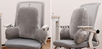 HKM-713171 Office Back Cushion Pillowcase Plush Filling, 55x42x20cm, Comfortable Support