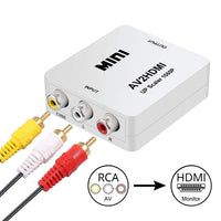 HKM-713299 AV to HDMI Mini Video Converter - Supports 1080P Resolution, Ideal for TV Connections