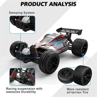 HKM-713363 High-Speed 2.4GHz RC 4WD Off-Road Drifting Vehicle Toy for Ages 5 and Up - Ready-to-Go Climbing Car
