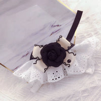 HKM-713491 Fashion Cat Lace Neck Pet Collar Bow