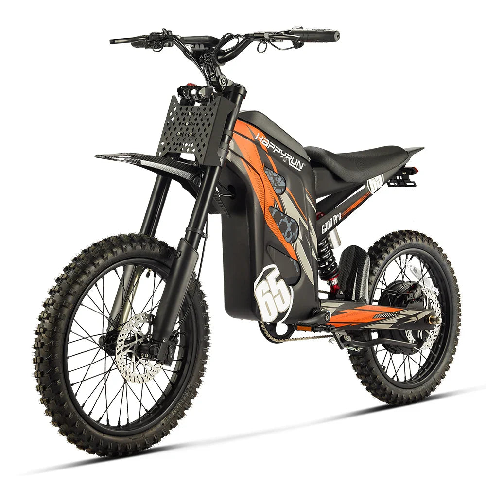 KTX-713491 HappyRun G300 Pro Electric Dirt Bike 6500W Long Range Off-Road Motorcycle 72V Sportbike