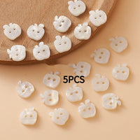 HKM-713619 Apple and Fish Shape Decorative Buckles for Kids' Coats - Metal Buttons in Various Sizes