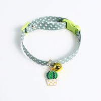 HKM-713939 Candy-Colored Safety Necklace for Cats and Dogs with Flower Patterns and Various Charms