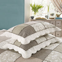 HKM-713939 Washed Pure Cotton Quilted Three-Piece Bedding Set with Non-Slip Design