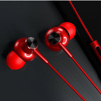 HKM-714003 Wired In-Ear Metal Headphones with 3.5mm Straight Plug