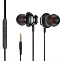 HKM-714003 Wired In-Ear Metal Headphones with 3.5mm Straight Plug