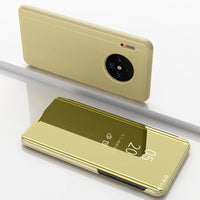 HKM-714195 Samsung Compatible Mirror Leather Back Cover Case - Multiple Color Options Available