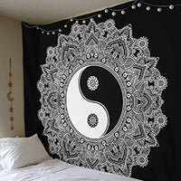 HKM-714643 Yin Yang Mandala Tapestry - 100% Polyester Wall Hanging Decor