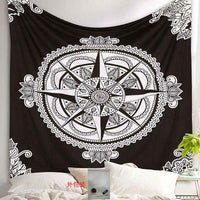 HKM-714643 Yin Yang Mandala Tapestry - 100% Polyester Wall Hanging Decor