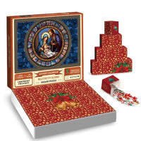 HKM-714707 Christmas Jesus Style Paper Advent Calendar Puzzle - 30x23x5.5cm