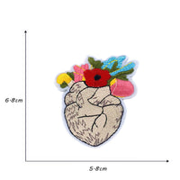 HKM-714771 Embroidered Polyester Fabric Sticker for Car Sun Love Decorations